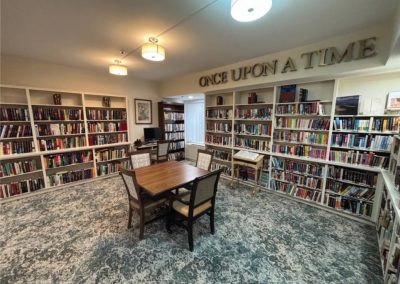 library at ararat gardens post-acute, assisted living in glendale, ca